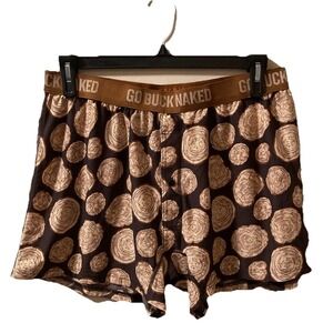 Duluth Trading Buck Naked Boxer Cross Cut Wood 21727 Sz XL